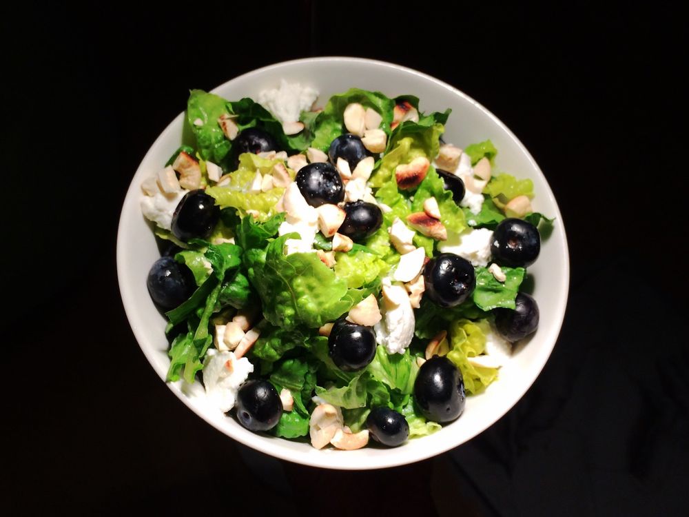 Blueberry mozzarella salad