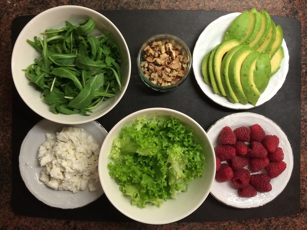 Салат с малиной и авокадо | Cook With ❤